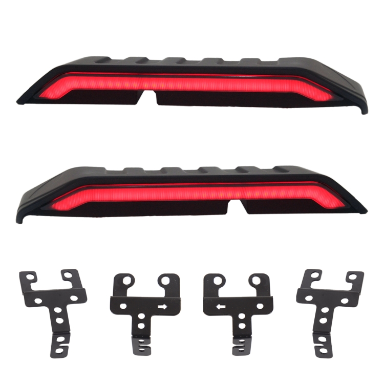 Car Modified Segmented Rear Wing Spoiler with Light for Jeep Wrangler JL 2018+, EU Version