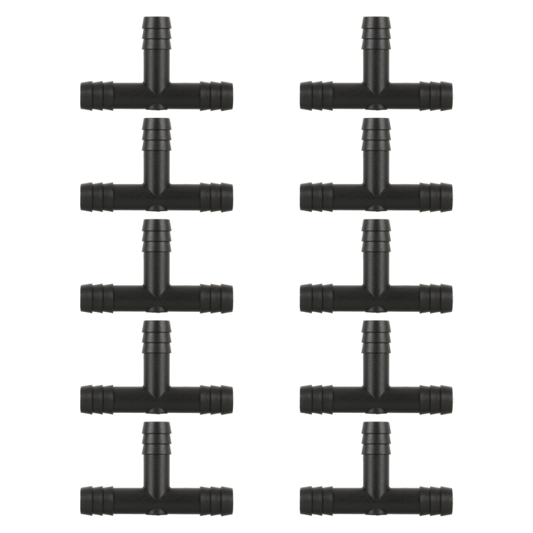 10pcs/Bag Car T Type Wiper Spray Nozzle Water Pipe Connection Tube