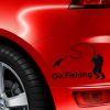 Go Fishing Styling Reflective Car Sticker, Size: 14cm x 9.5cm
