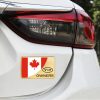 Universal Car Canada Flag Rectangle Shape VIP Metal Decorative Sticker