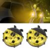 2pcs Ladybug Shape Car Door Anti-collision Colorful Warning Light