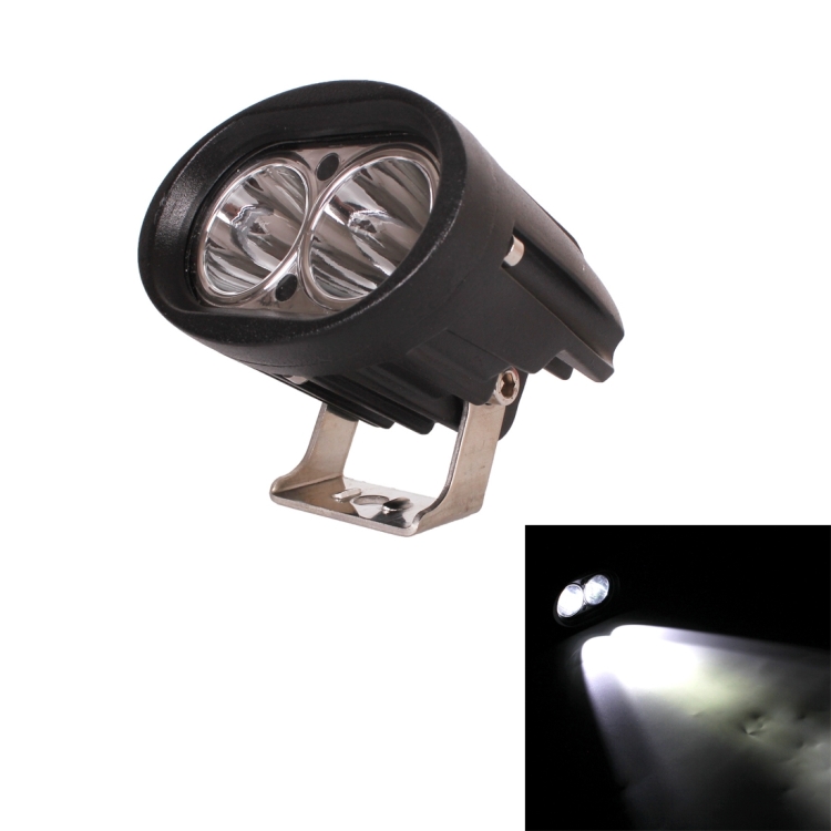 DC 9-32V 20W 2000LM 6500K IP68 Waterproof Vehicle Car Boat Marine External Work Lights Emergency Lights 30 Degrees Spot Light LED Car Bulbs with 2 Intense CREE LED Lights