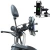 Motorcycle X Shape Aluminum Alloy Phone Bracket 5V 2.1A Phone Charger