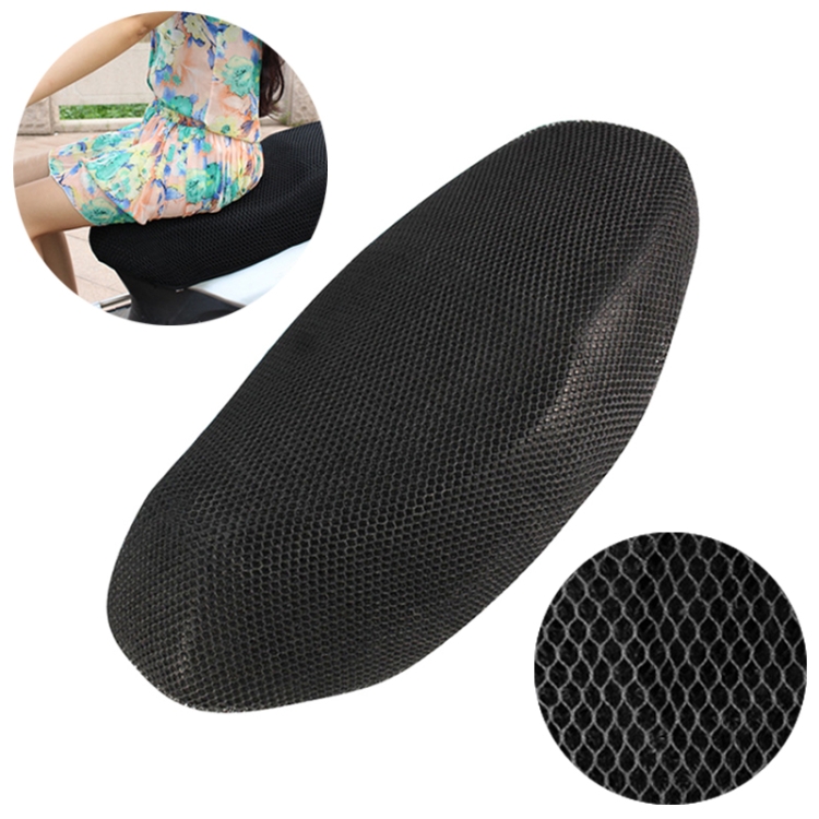 Motorcycle Breathable Sunscreen Double Layer 3D Honeycomb Small Hole Polyester Cushion Mesh, Size: M, Length: 80cm; Width: 51cm
