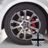 4 PCS National Flag Metal Car Sticker Wheel Hub Caps Centre Cover Decoration