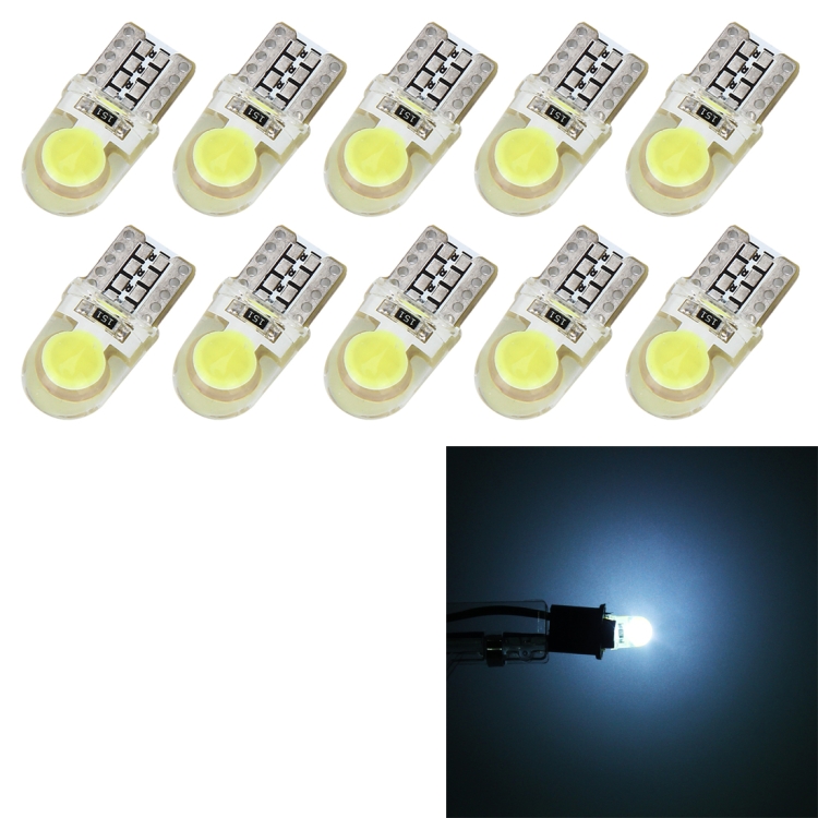 10 PCS T10 W5W DC 12V 1W 60LM Car Clearance Lights LED Marker Lamps with Decoder