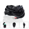 Offroad Driving 300W Light Bar Wiring Harness with Fuse DC 14V 40 Amp Relay ON/OFF Switch