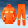 Adult Split Reflective Raincoats Rain Pants Cleaners Waterproof Clothes Labor Insurance Safety Sanitation Suits