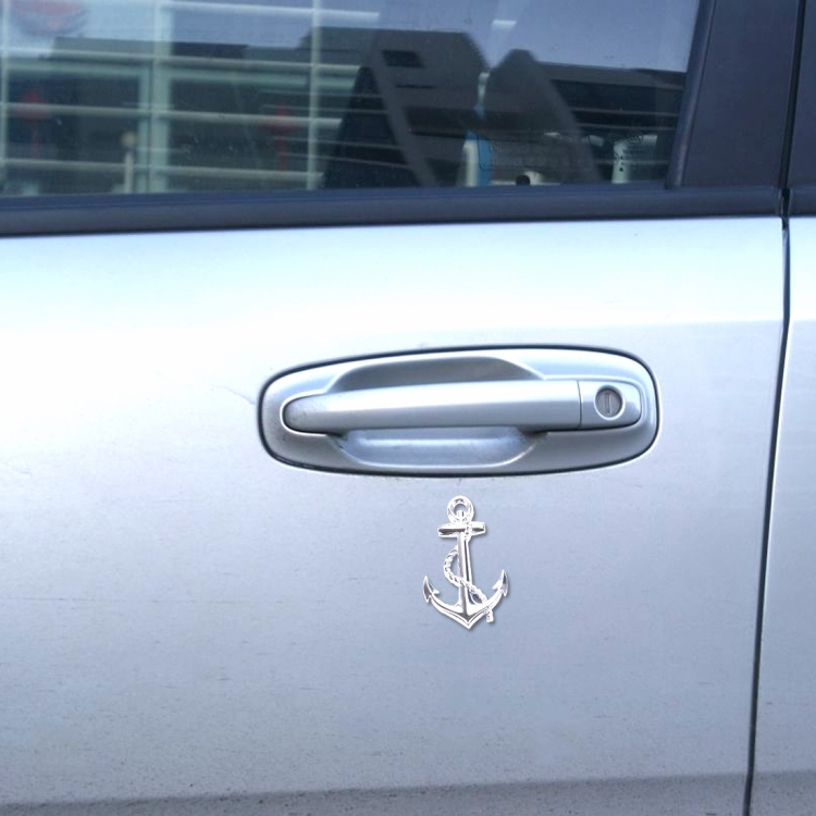 Ship Anchor Shape Car Auto Metal Free Stickers