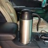 HJ-18A Stainless Steel Electric Mug 750ml DC 12V Car Electric Kettle Heated Mug Car Coffee Cup With Charger Cigarette Lighter Heating Cup Kettle Insulated Water Heater Mug