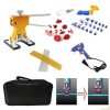 44 in 1 Auto Car Metal PDR Dent Lifter-Glue Puller Tab Hail Removal Paintless Car Dent Repair Tools Kit, with 20W Glue Gun, US Plug or EU Plug