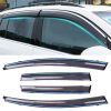 4 PCS Window Sunny Rain Visors Awnings Sunny Rain Guard for Honda Fit 2008-2013 Version Second Generation Hatchback