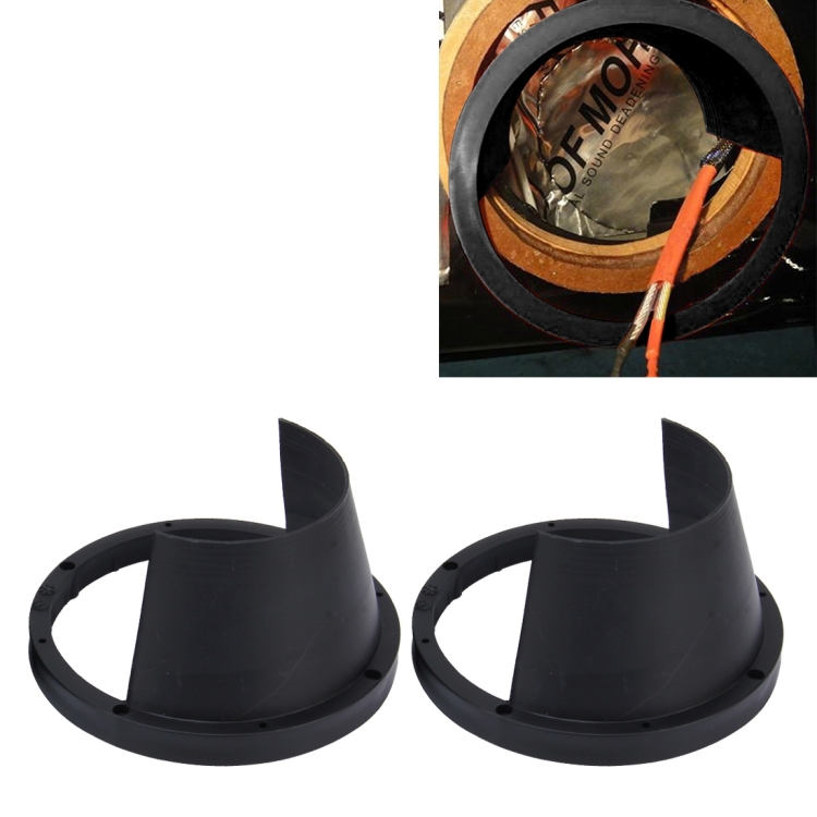 2 PCS 6.5 inch Car Auto Loudspeaker Plastic Waterproof Cover with Protective Cushion Pad, Inner Diameter: 14.5cm