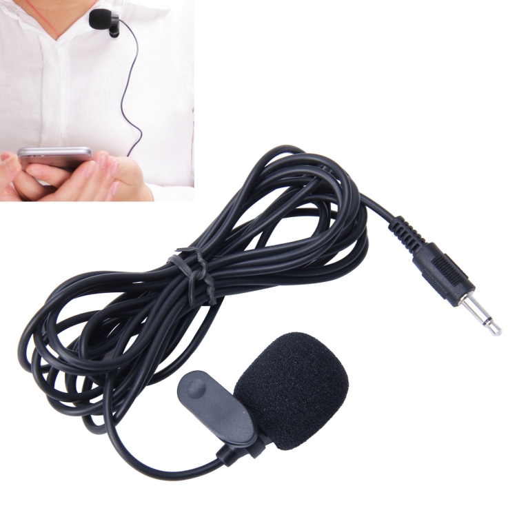 Car Audio Microphone 3.5mm Jack Plug Mic Stereo Mini Wired External Clip Microphone Player for Auto DVD Radio, Cable Length: 2.0m