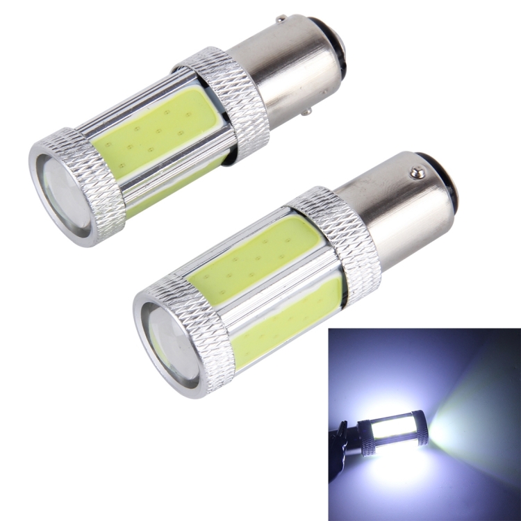 2 PCS 1157 5W 300LM 5000K 6 COB LEDs Car Fog Lights, DC 12V