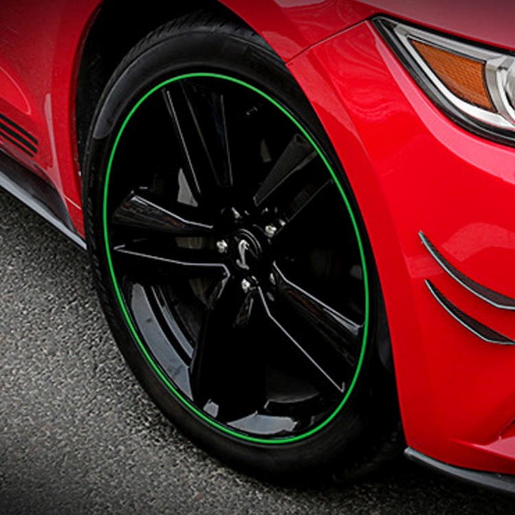 Universal Decorative Scratchproof Stickup 4×2M Flexible Car Wheel Hub Trim Mouldings Shining Decoration Strip with Protective Bottom Slot