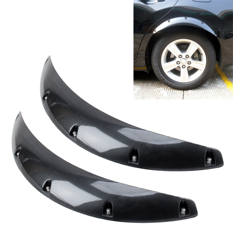 2 PCS 58cm Car Stickers Rubber Large Round Arc Strips Universal Fender Flares Wheel Eyebrow Decal Sticker Eyebrow Car-covers Black Striped Round Arc Strips