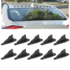 10 PCS Universal Car Carbon Fiber Shark Fin Diffuser Vortex Generator Roof Spoiler