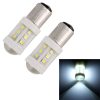 2 PCS 1157 / BAY15D 4.5W DC 12V 6000K 360LM Car Auto Ceramics Brake Lights 18LEDs SMD-3030 Lamps, with Projector Lens