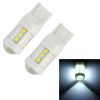 2 PCS T20 / 7440 4.5W DC 12V 6000K 360LM Car Auto Ceramics Turn Lights / Reversing Light 18LEDs SMD-3030 Lamps, with Projector Lens