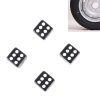 4 PCS Plastic Plated Dice Shape Universal Tire Valve Stem Cap