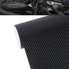 1.52m × 0.5m 4D Deep Blue Gloss Carbon Fiber Vinyl Wrap Car Sticker Decal Bubble Free Air Release