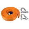 ZONGYUAN ZY-0223 Car 5m×5cm 8 Ton Towing 2 Ton Lifting Rope Straps with Two Hooks High Strength Cable Cord Heavy Duty Recovery Securing Accessories for Cars Trucks