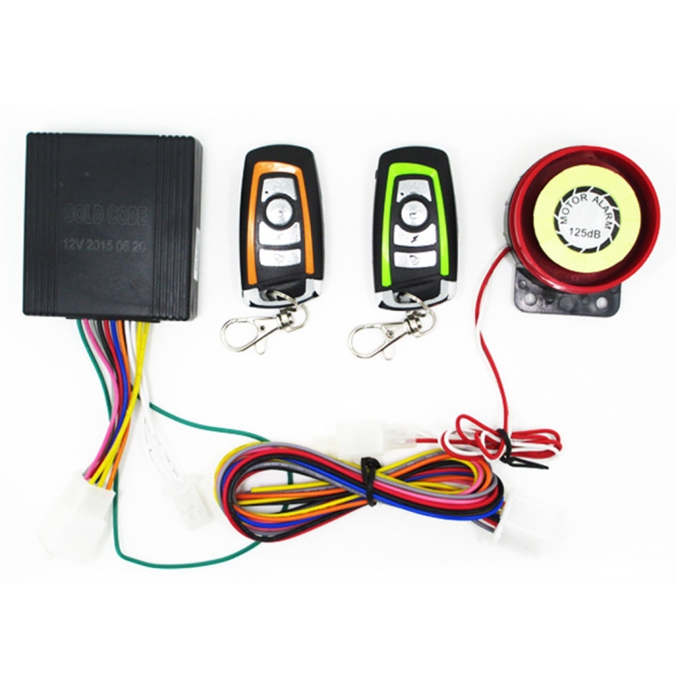 Motorcycle Waterproof Security Alarm System with Two Remote Control