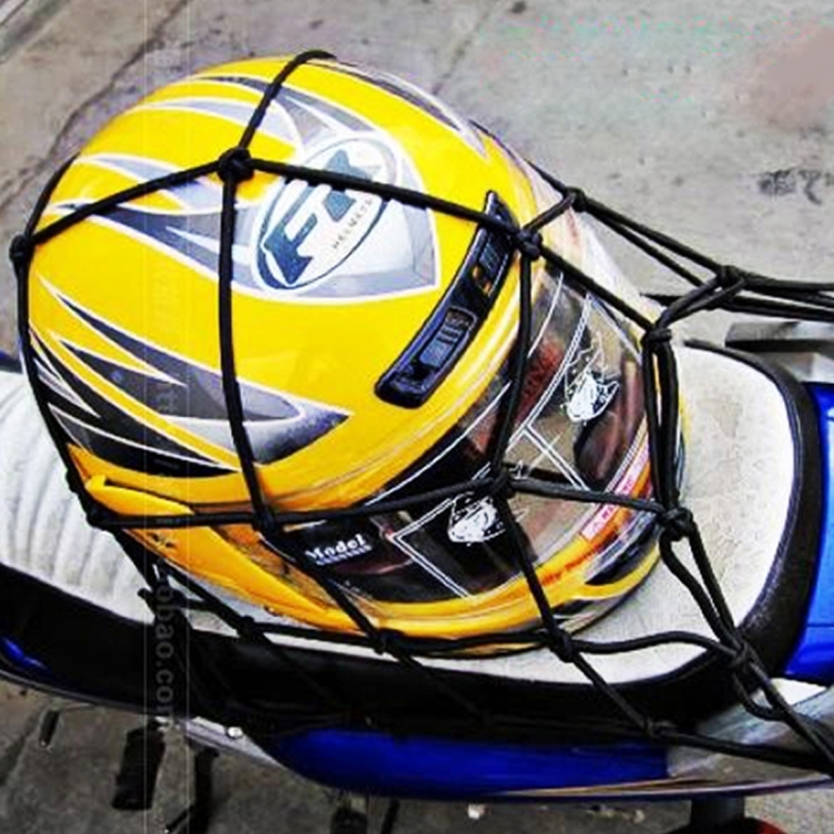 Motorcycle Nylon Fix Net with 6 Hooks, Size:30×30cm