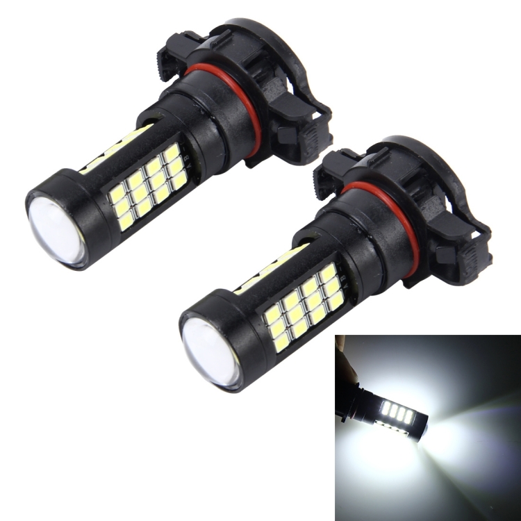 2 PCS H16 10W 650 LM 6000K Car Fog Lights with 42 SMD-2835 LED Lamps, DC 12V