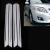 4 PCS Universal Car Auto Rubber Front Rear Body Bumper Guard Protector Strip Sticker