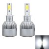 2 PCS  H3 18W 1800 LM 6000K IP68 Canbus Constant Current Car LED Headlight with 2 COB Lamps, DC 9-36V