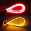 2 PCS 30cm DC12V 4.2W Ultra-thin Car Auto Double Colors Turn Lights / Running Lights, with LED SMD-2835 Lamp Beads (Turn Lights: Yellow Light; Running Lights: RedLight)