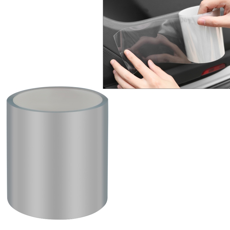 Universal Car Door Invisible Anti-collision Strip Protection Guards Trims Stickers Tape, Size: 10cm x 10m