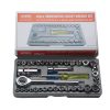 40 PCS Socket Wrench Set Car / Motorcycles Repair Combination Hardware Toolbox