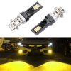 2 PCS H3 DC12V-24V / 12W / 3000K / 800LM 12LEDs SMD-3030 Car LED Fog Light