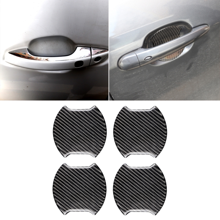 4 PCS Car-Styling Carbon Fiber Door Outer Handle Scratches Resistant Stickerfor Toyota Camry