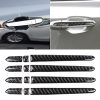 Car Carbon Fiber Outside Door Handle Decorative Sticker for Cadillac XT5 2016-2017