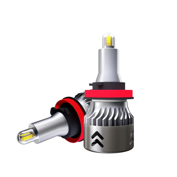 2 PCS 1904 H8 / H9 / H11 DC9-36V / 24W / 6000K / 2400LM IP68 Car LED Headlight Lamps