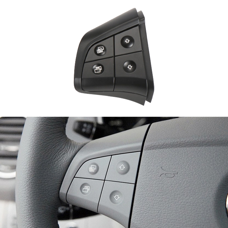 Car Left Side 4-button Steering Wheel Switch Buttons Panel 1648200010 for Mercedes-Benz W164, Left Driving