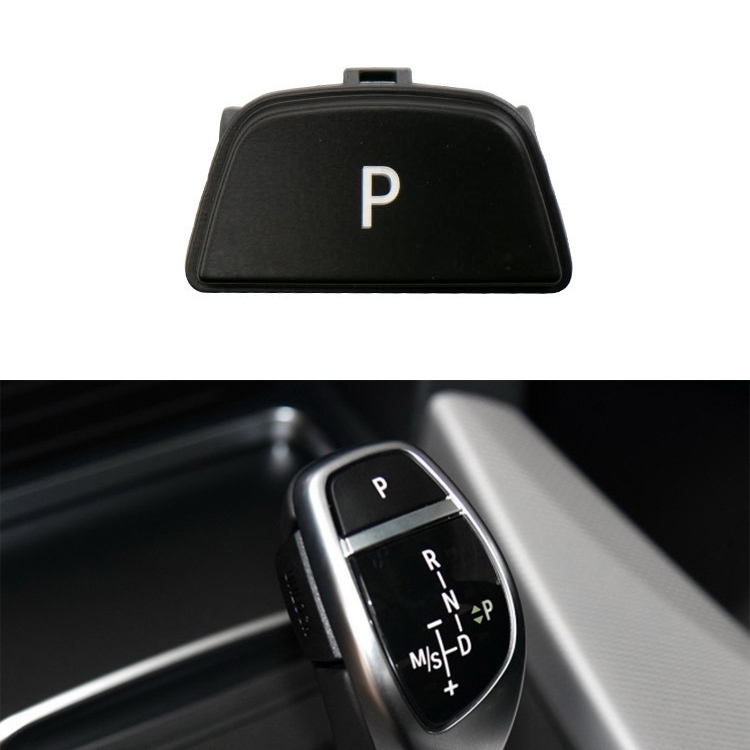 Car Gear Lever Auto Parking Button Letter P Cap for BMW X5 X6 2013-, Left Driving