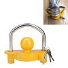 Universal Trailer Ball Hitch Coupler Lock Adjustable Trailer U Shape Coupling Lock, Random Color Delivery