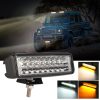 6 inch DC10-30V 10W Double Colors 2-row LED Working Lamp Vehicle Spotlight