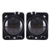 2 PCS 8W DC 12V Car SUV Refit LED Wheel Eyebrow Turn Signal for Jeep Wrangler JK 07-17, Specification: Butt Assembly with Aperture