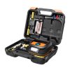 DC12V 120W 22-cylinder Portable Multifunctional Car Air Pump with LED Lamp, Style: Digital Display + Toolbox
