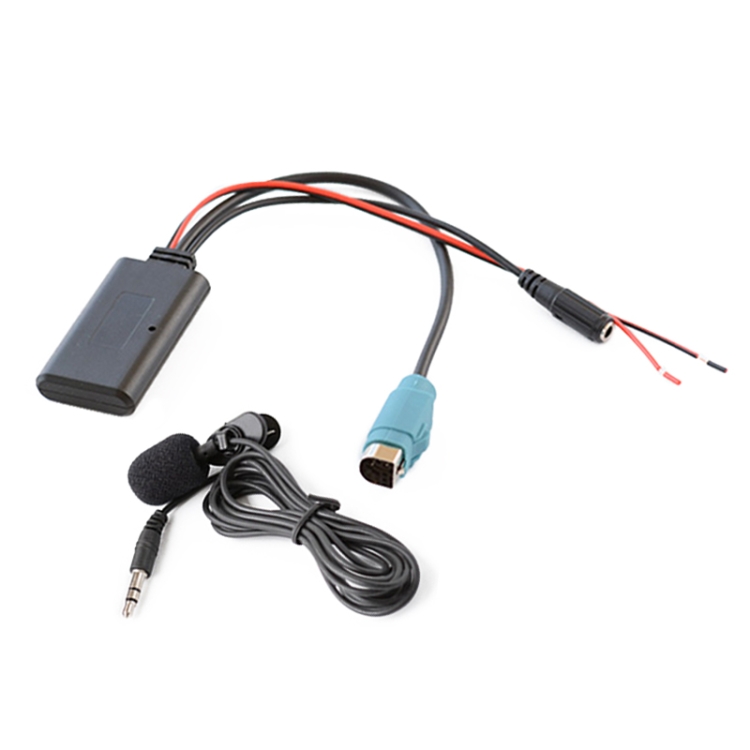 Car AUX Bluetooth Wireless Music Audio Cable + MIC Phone  for Alpine KCE-236B 9870/9872