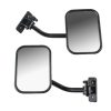 SF-JP-003 Pair Car Side Door Rearview Mirror Adjustable Shape Angle Lens Blind Spot Exterior Mirror for Jeep Wrangler