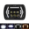 Car 7 inch Square DC9-30V LED Headlight Modification Accessories for Jeep Wrangler