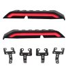 Car Modified Segmented Rear Wing Spoiler with Light for Jeep Wrangler JK 2007-2017, EU Version