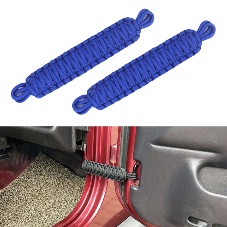 Pair Car Door Limit Braided Rope Strap for Jeep Wrangler